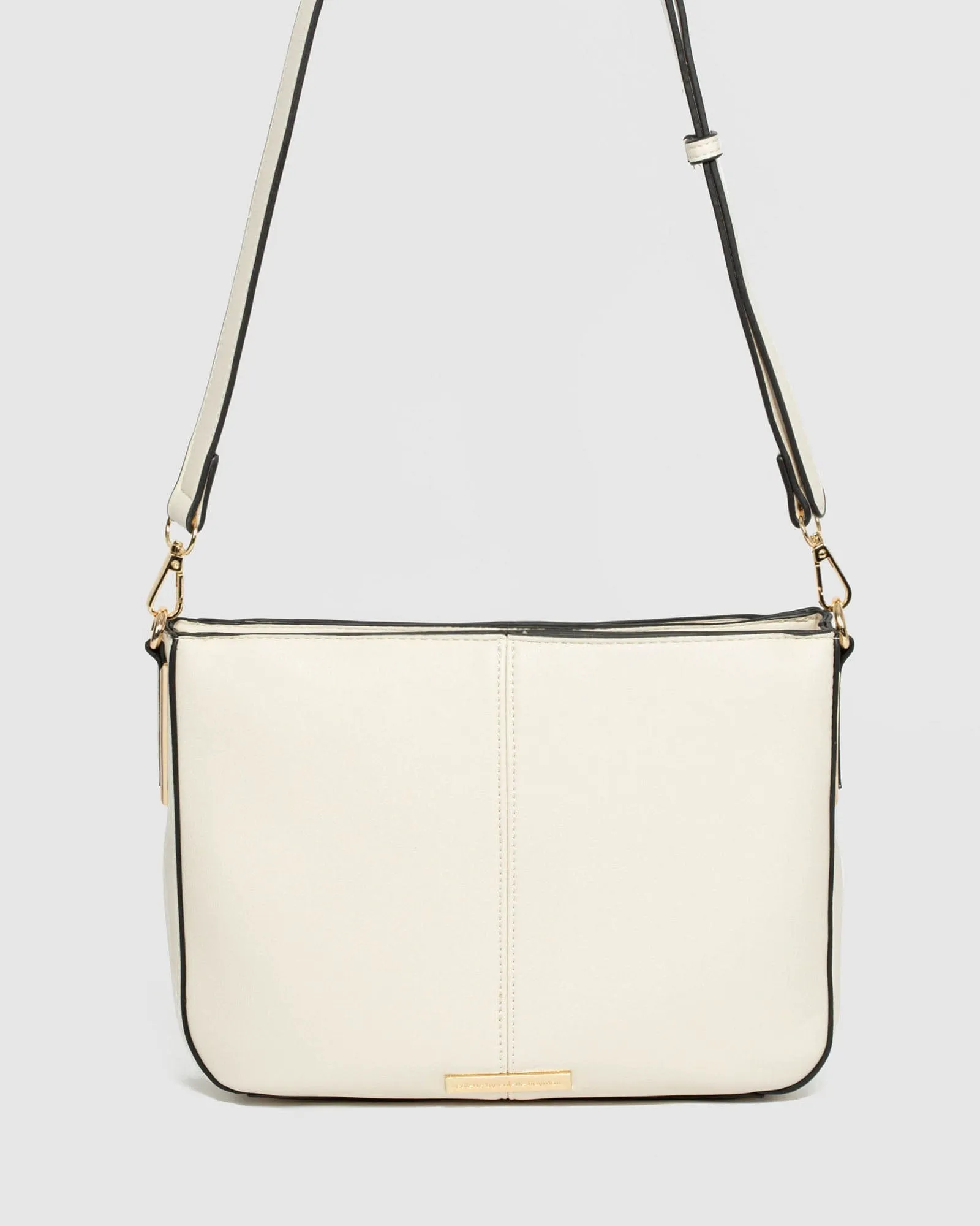 Ivory Melissa Saddle Bag