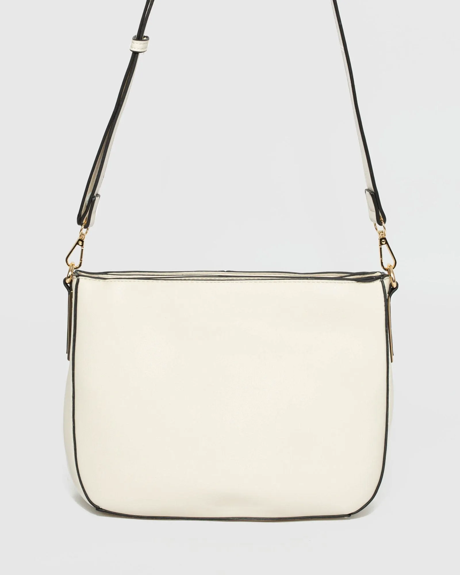 Ivory Melissa Saddle Bag