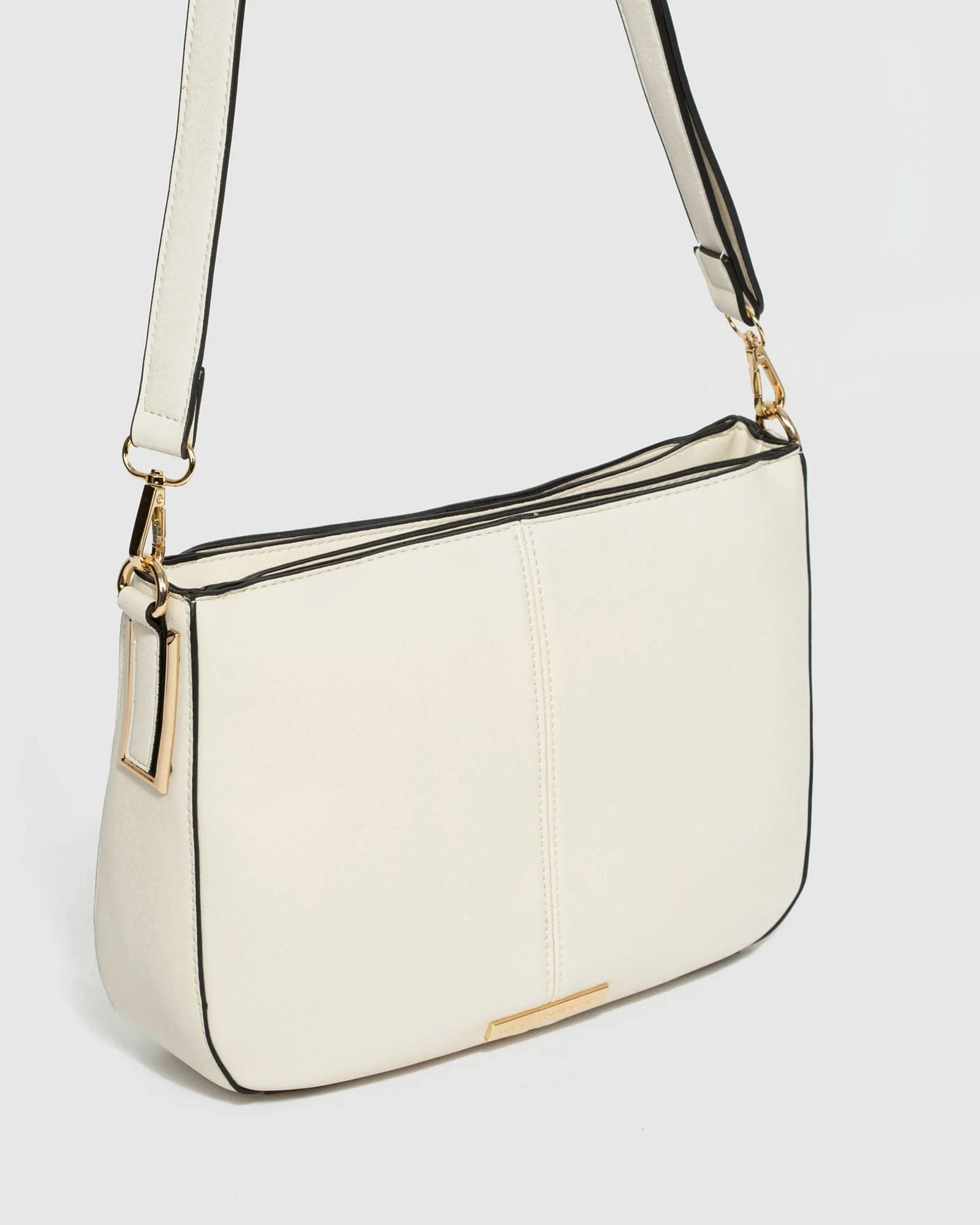 Ivory Melissa Saddle Bag