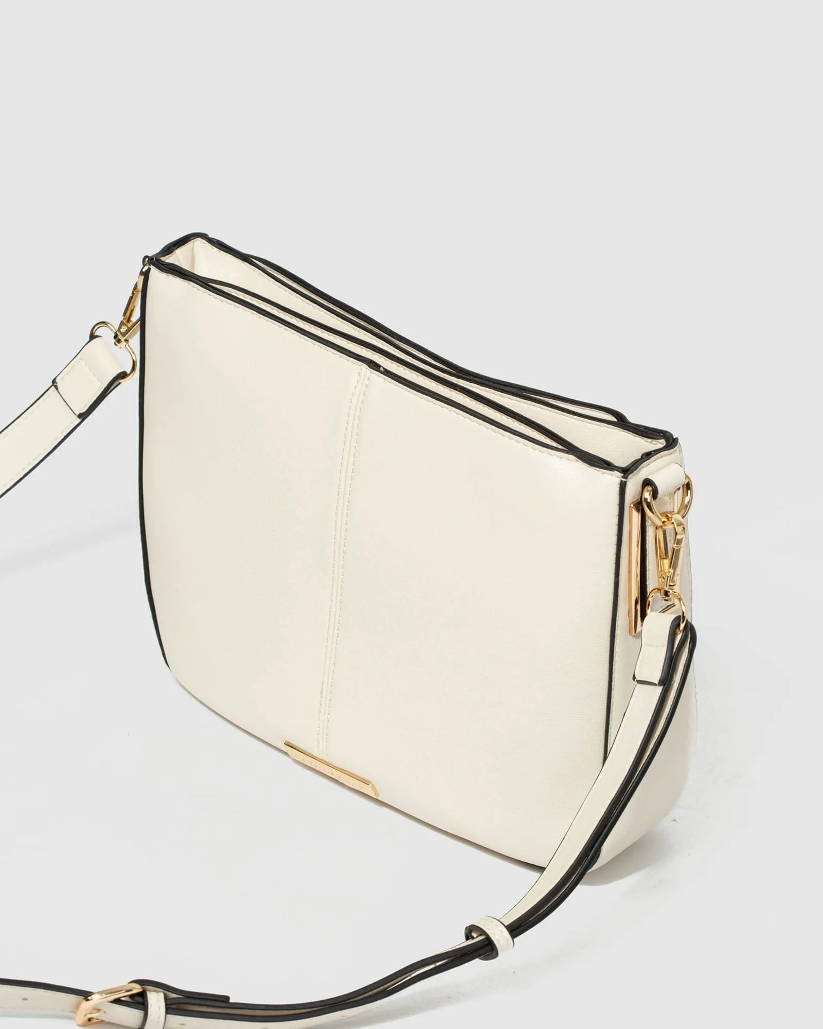 Ivory Melissa Saddle Bag