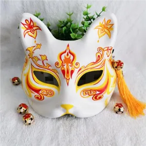 Japanese Kitsune Mask Yellow