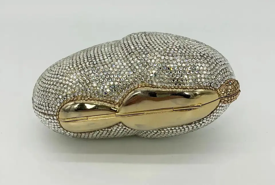 Judith Leiber Swarovski Crystal Rabbit Minaudiere