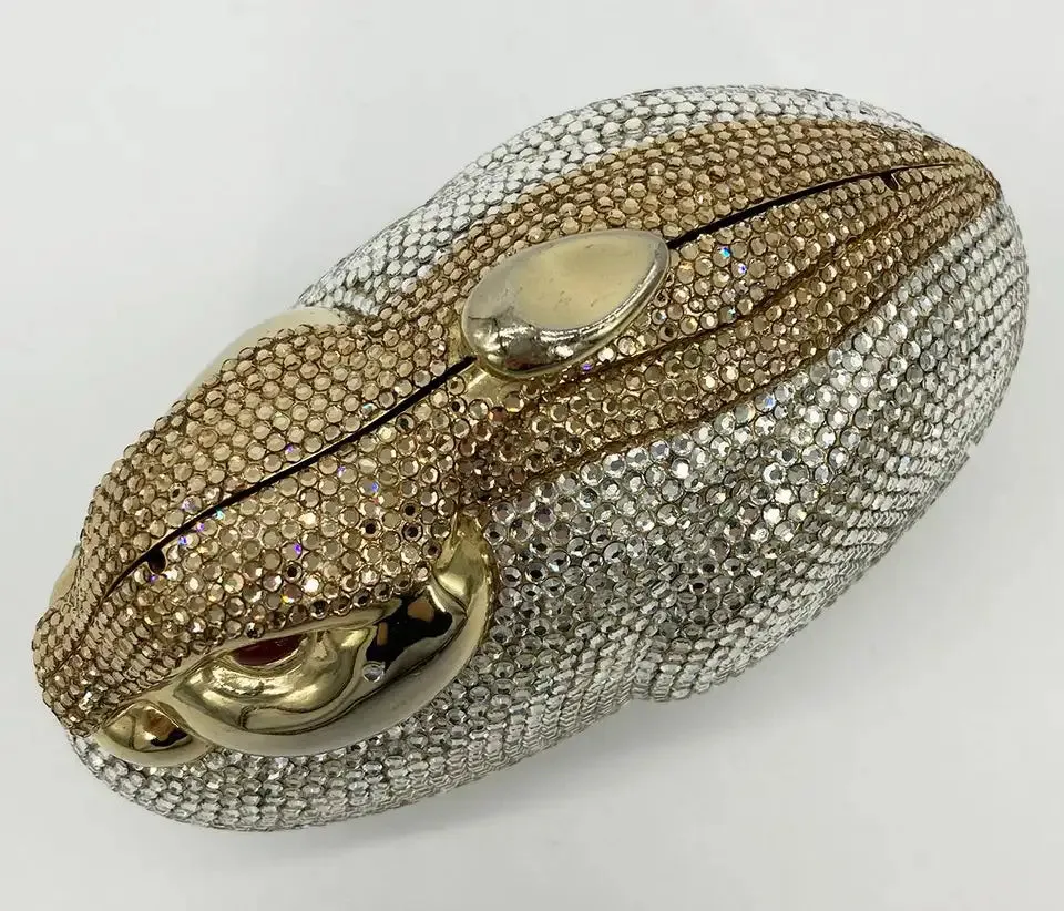 Judith Leiber Swarovski Crystal Rabbit Minaudiere