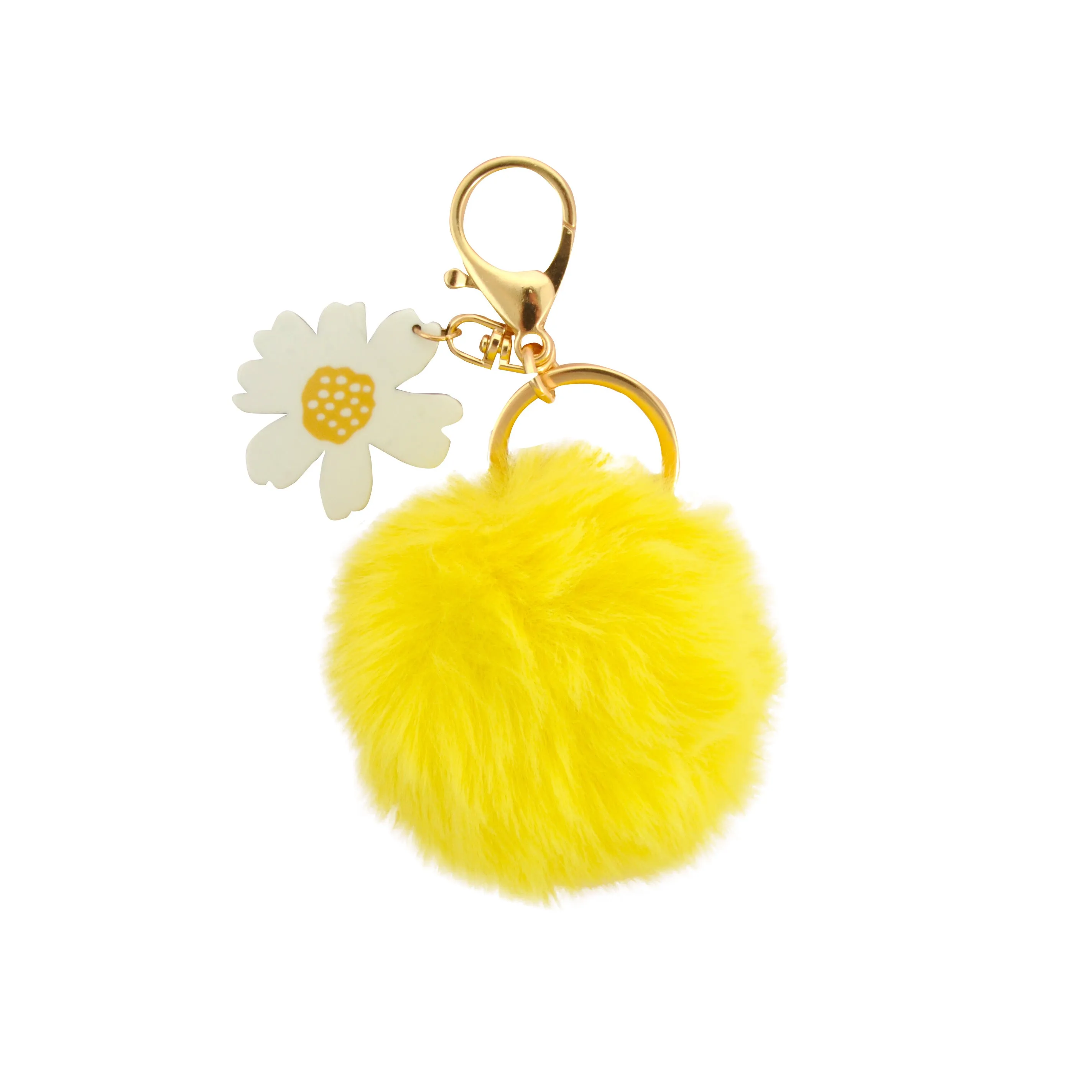 KaiserKids Novelty Pom Pom Keyring - DAISY CHARM