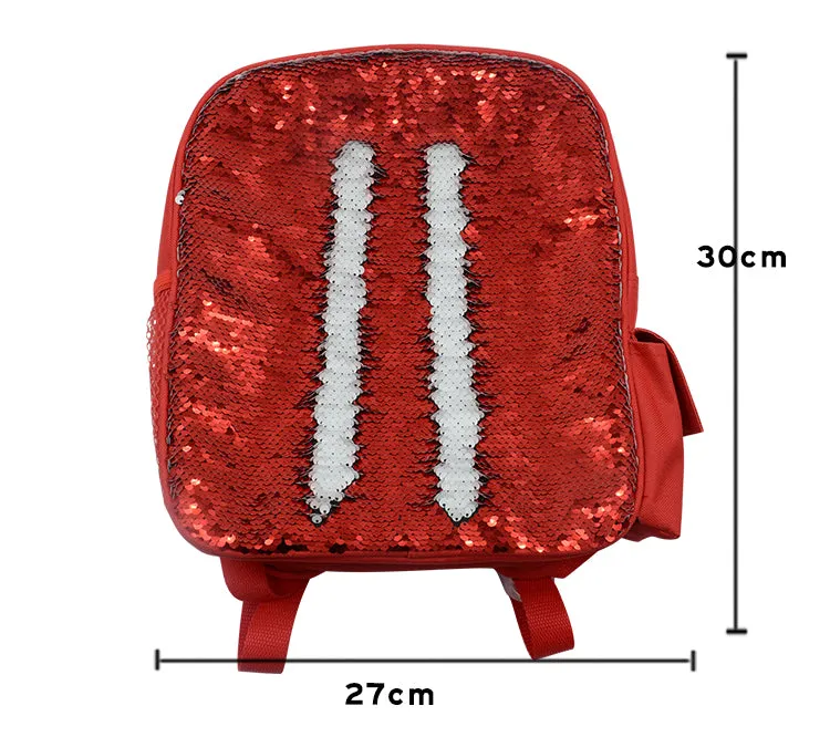 Kids Red Sequin Backpack