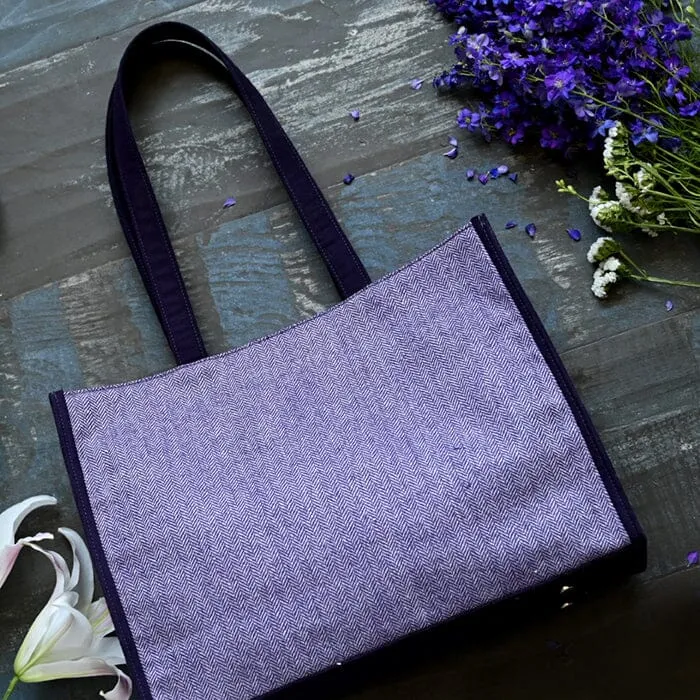 Knitpro "Snug" Wool Tweed & Felt Knitting Tote Bag