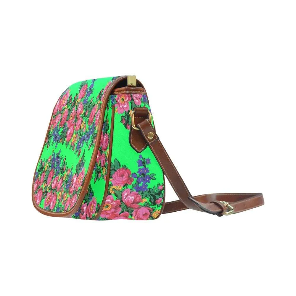 Kokum's Revenge Green Saddle Bag/Large