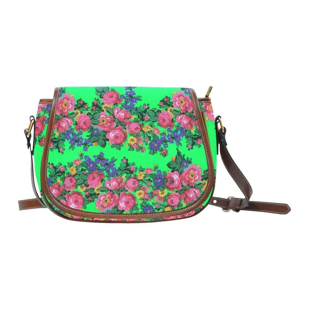 Kokum's Revenge Green Saddle Bag/Large