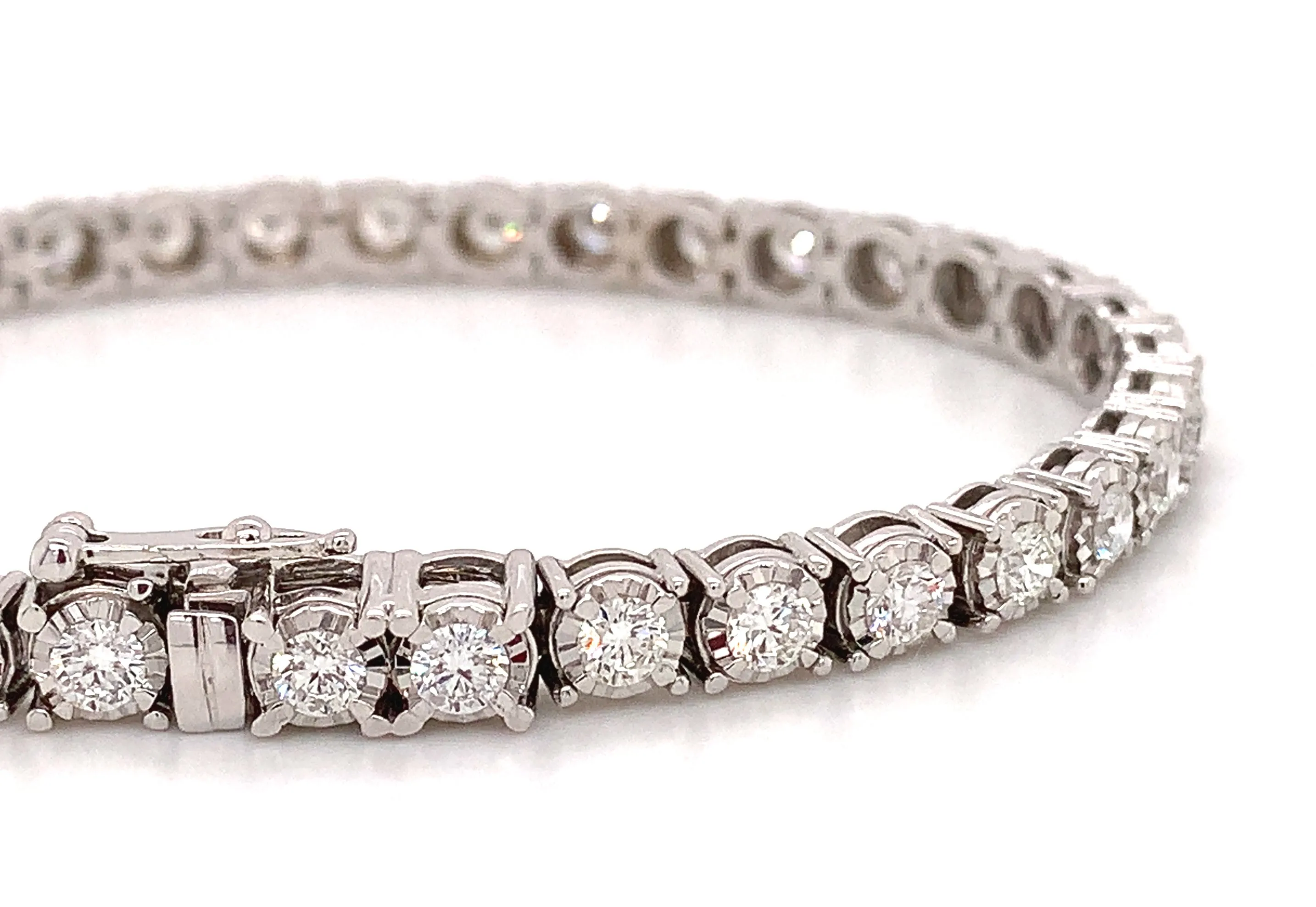 Ladies Diamond Miracle Set 3.50ctw Tennis Bracelet