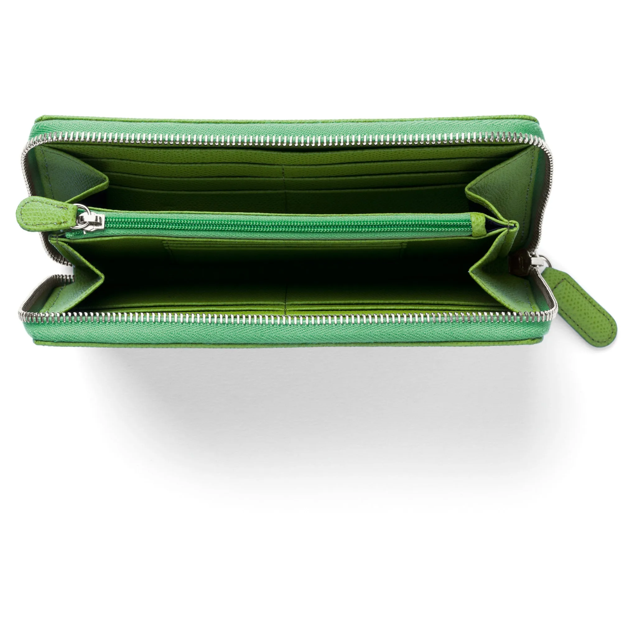 Ladies purse Epsom with zipper, Viper Green - #118677