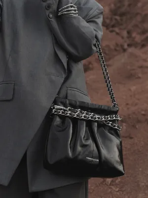 Leather Square Chain Simple Bag