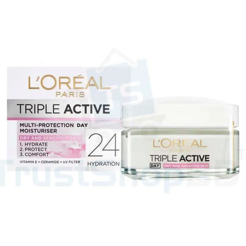 Loreal Triple Active Multi Protection Day Moisturiser 50Ml