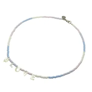 #Love Ombre Glass Bead Necklace