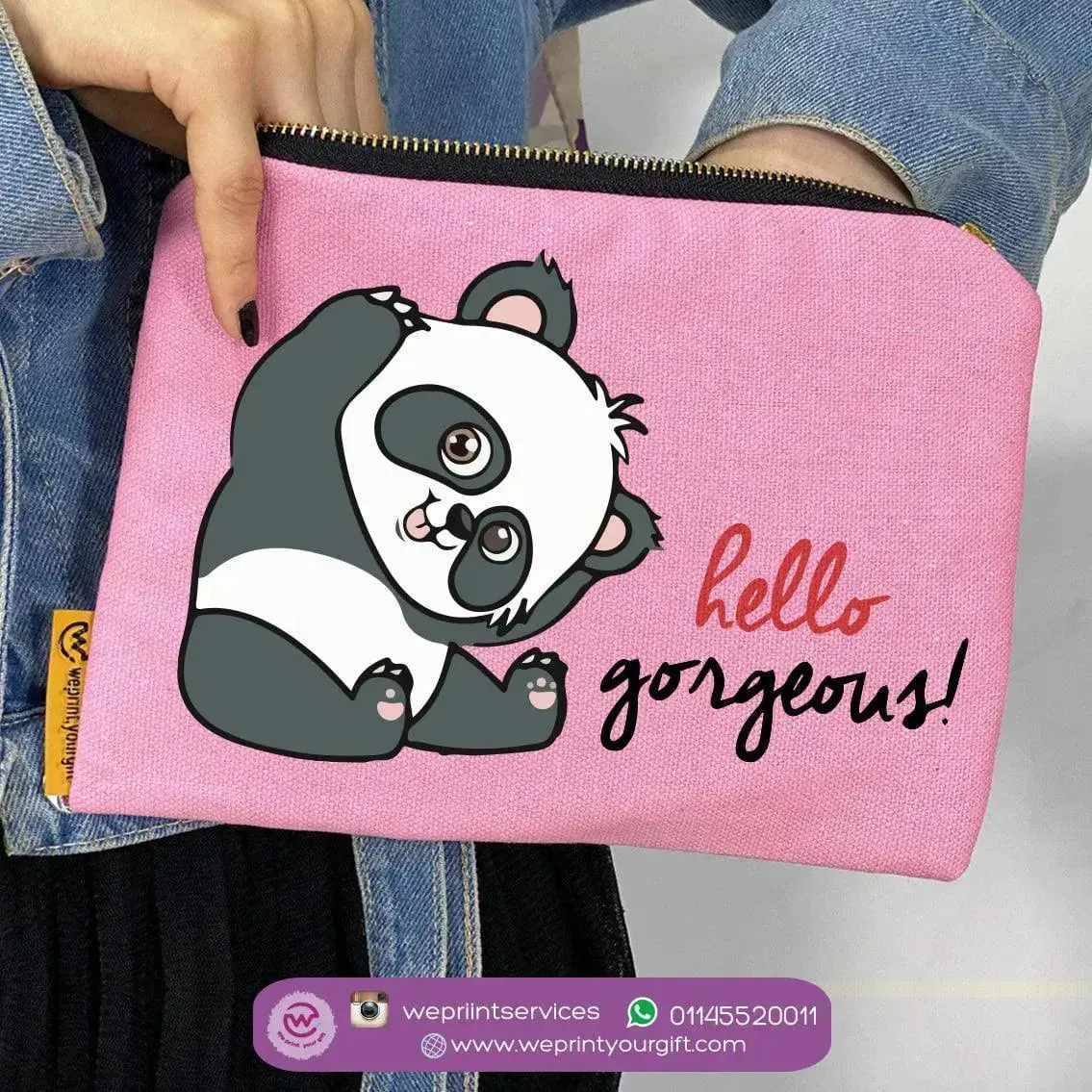 Makeup & Pencil Case-Panda