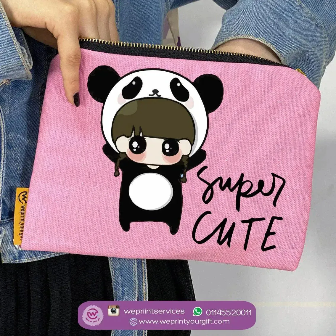 Makeup & Pencil Case-Panda