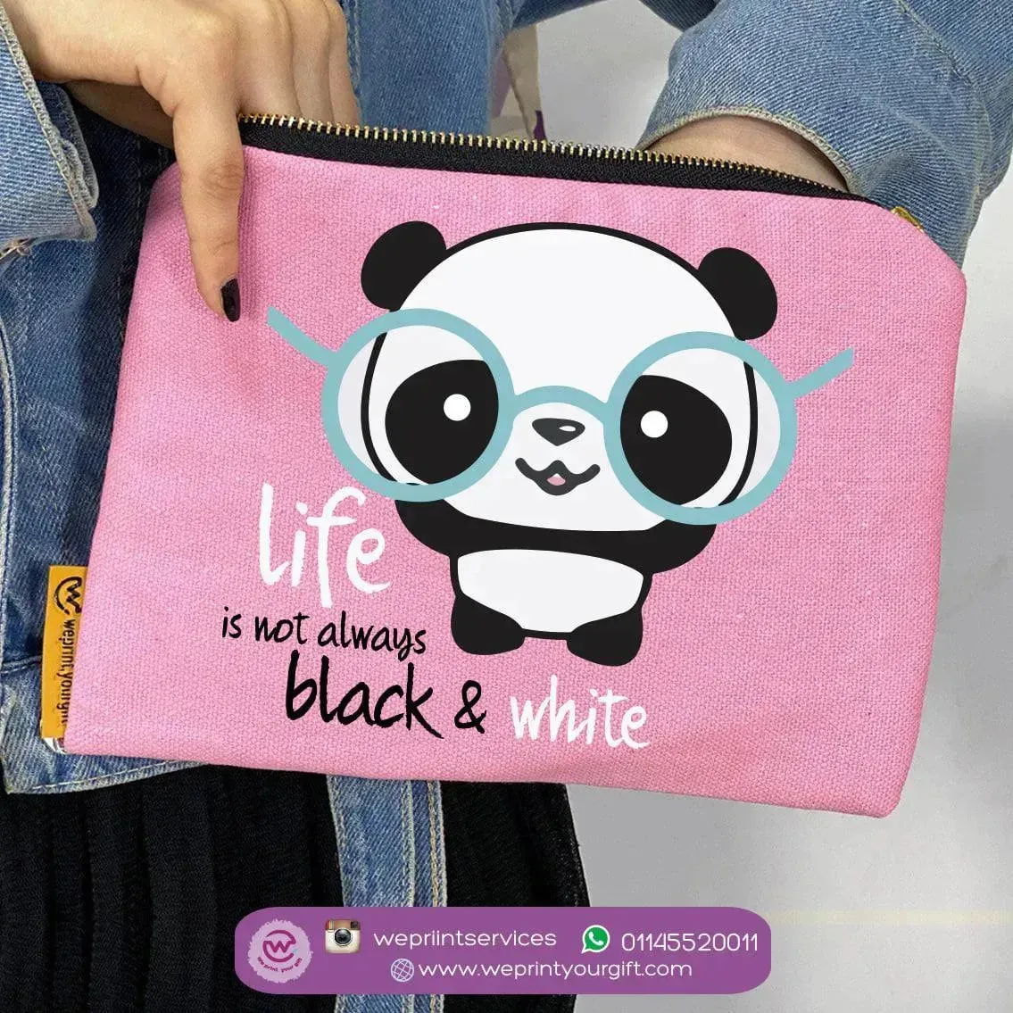 Makeup & Pencil Case-Panda