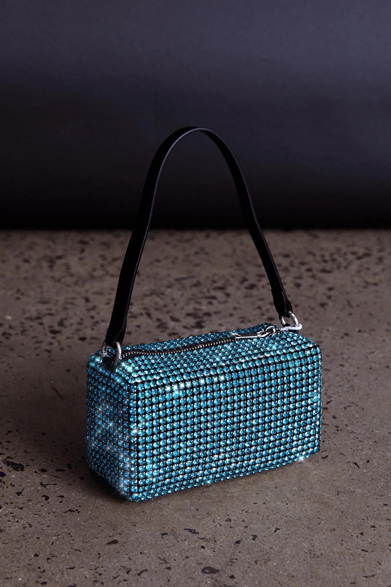 Mara Crystal Rectangular Bag Blue