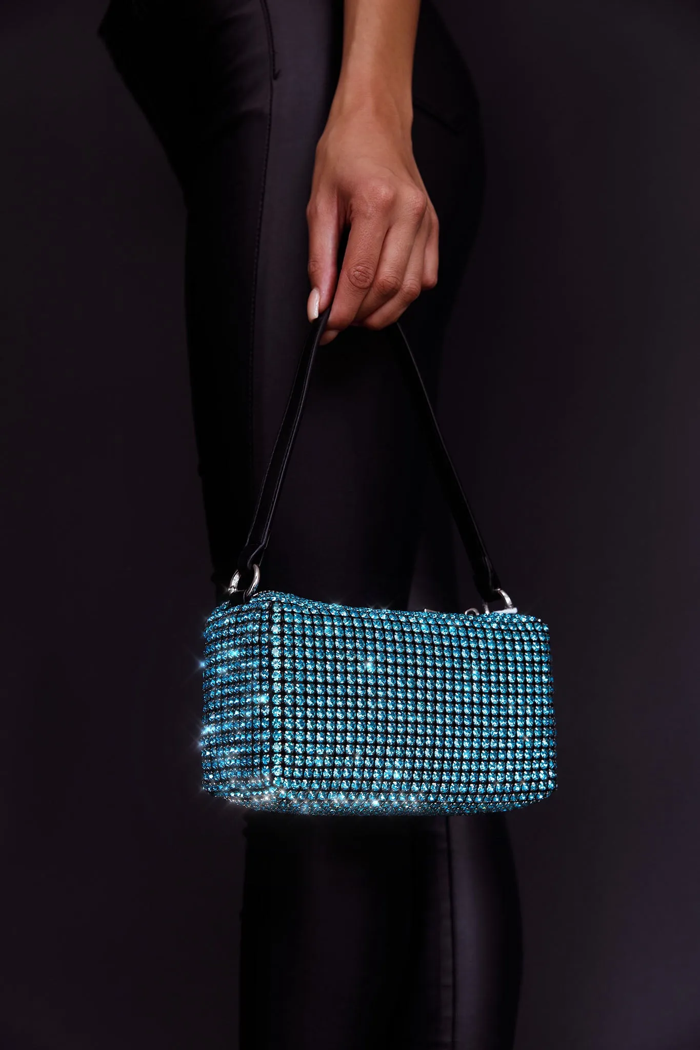 Mara Crystal Rectangular Bag Blue