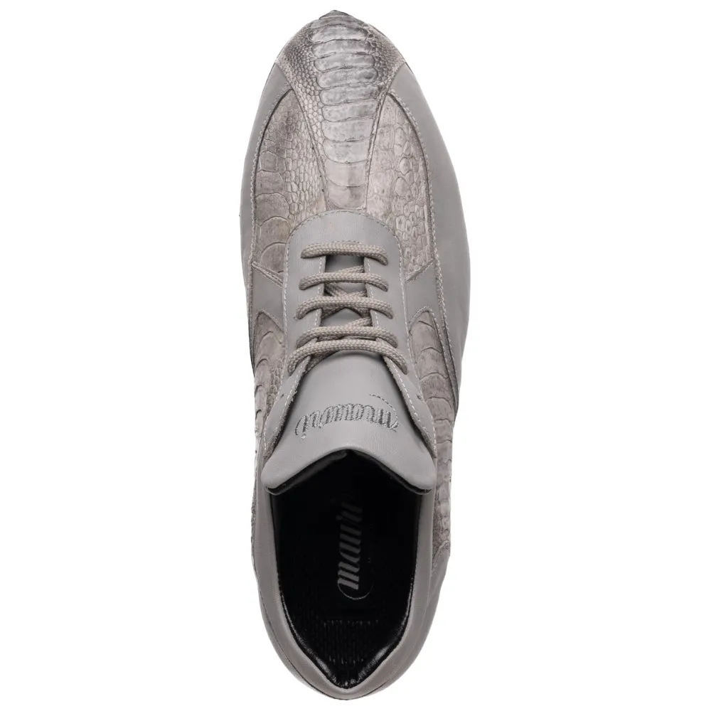 Mauri M770/4 Ostrich Leg/ Nappa Hand Painted Light Grey