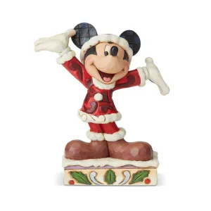 Mickey Christmas - Disney Traditions Tis a Splendid Season Statue by Jim Shore