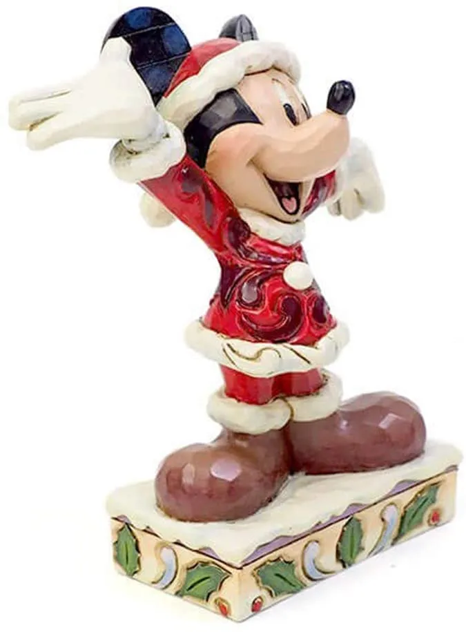 Mickey Christmas - Disney Traditions Tis a Splendid Season Statue by Jim Shore