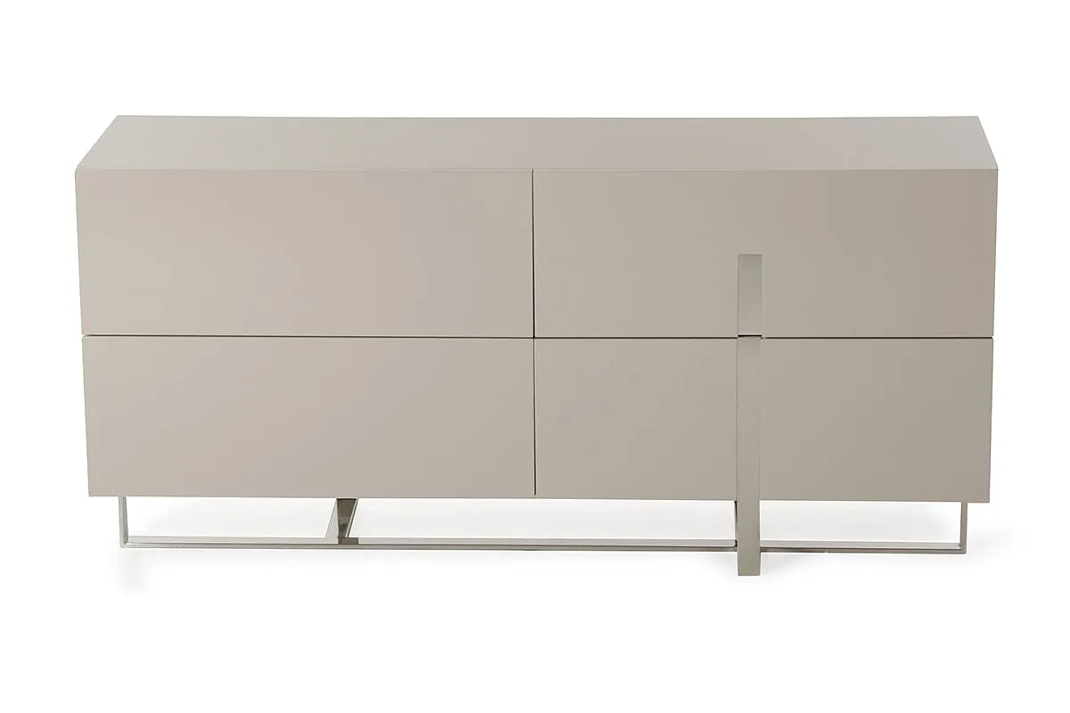 Minimalist Light Gray 3 Drawer Dresser