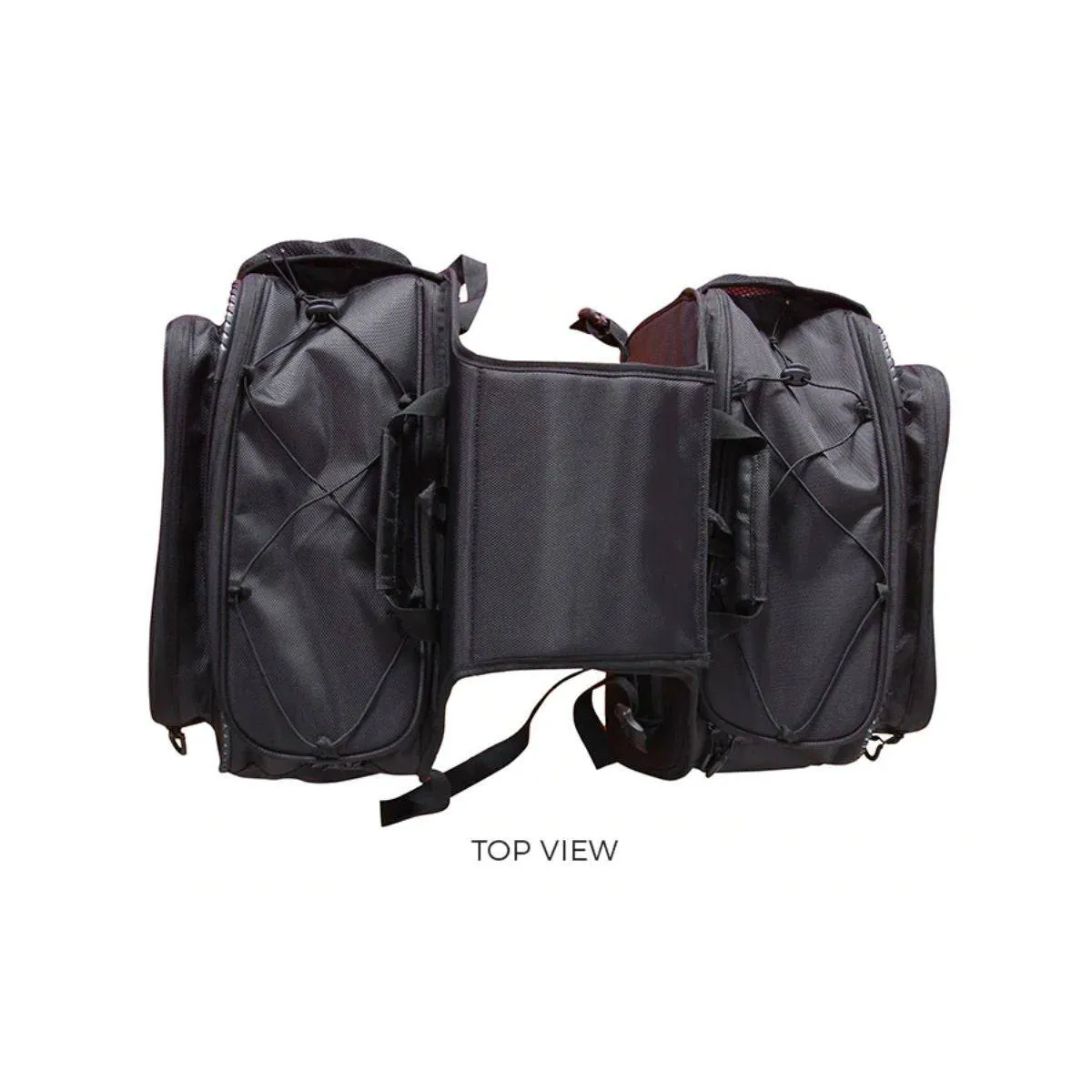 Mustang 50L Saddlebags with Rain Covers & Dry Bags - Black