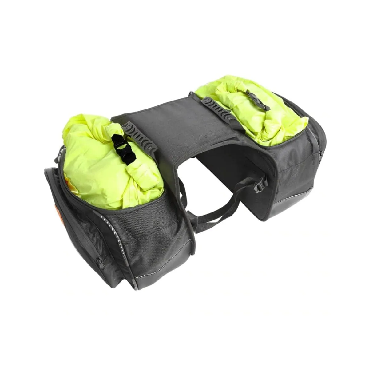 Mustang 50L Saddlebags with Rain Covers & Dry Bags - Black