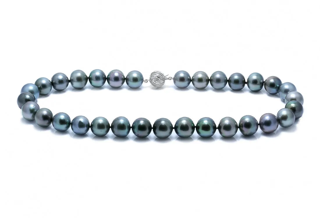 Natural Black Colour Pearl Necklace