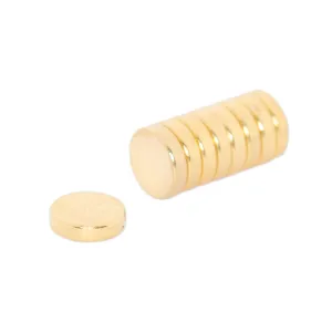 Neodymium Disc Magnet - 4.75mm x 1.5mm | Gold Coating