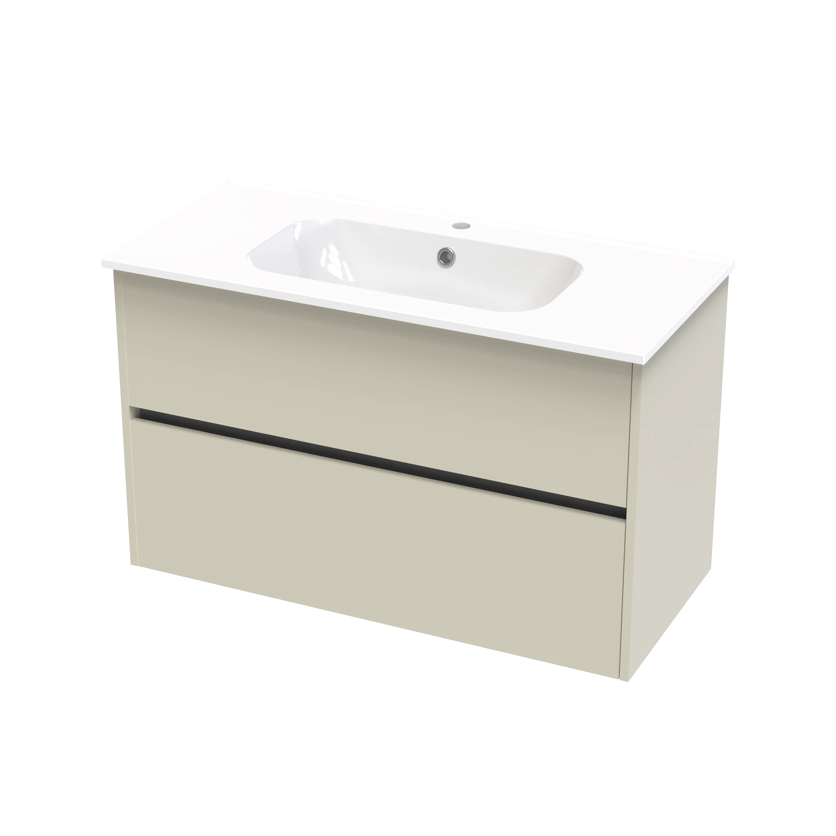 Nera Syrtari 1015 2 Drawer Wall Vanity