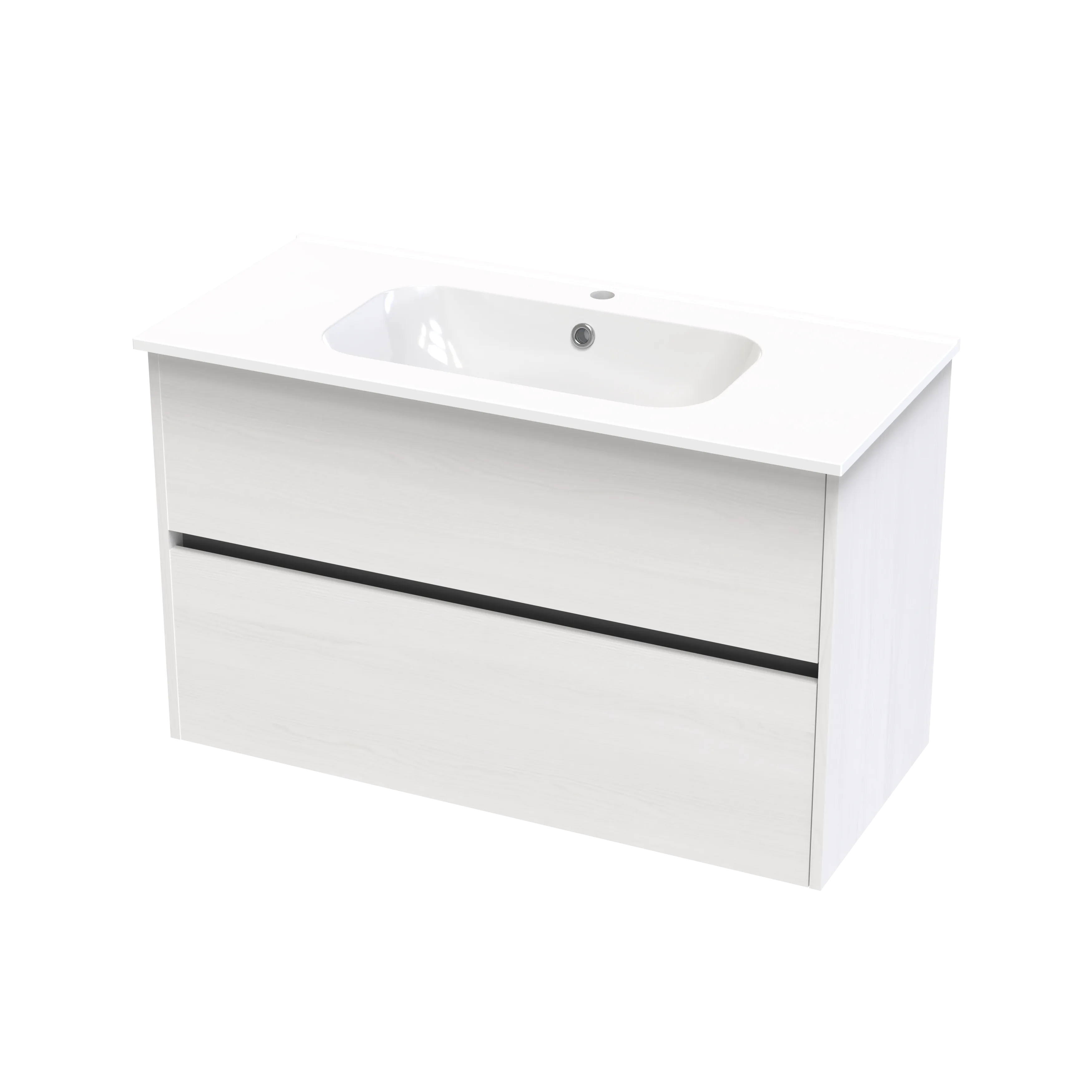 Nera Syrtari 1015 2 Drawer Wall Vanity