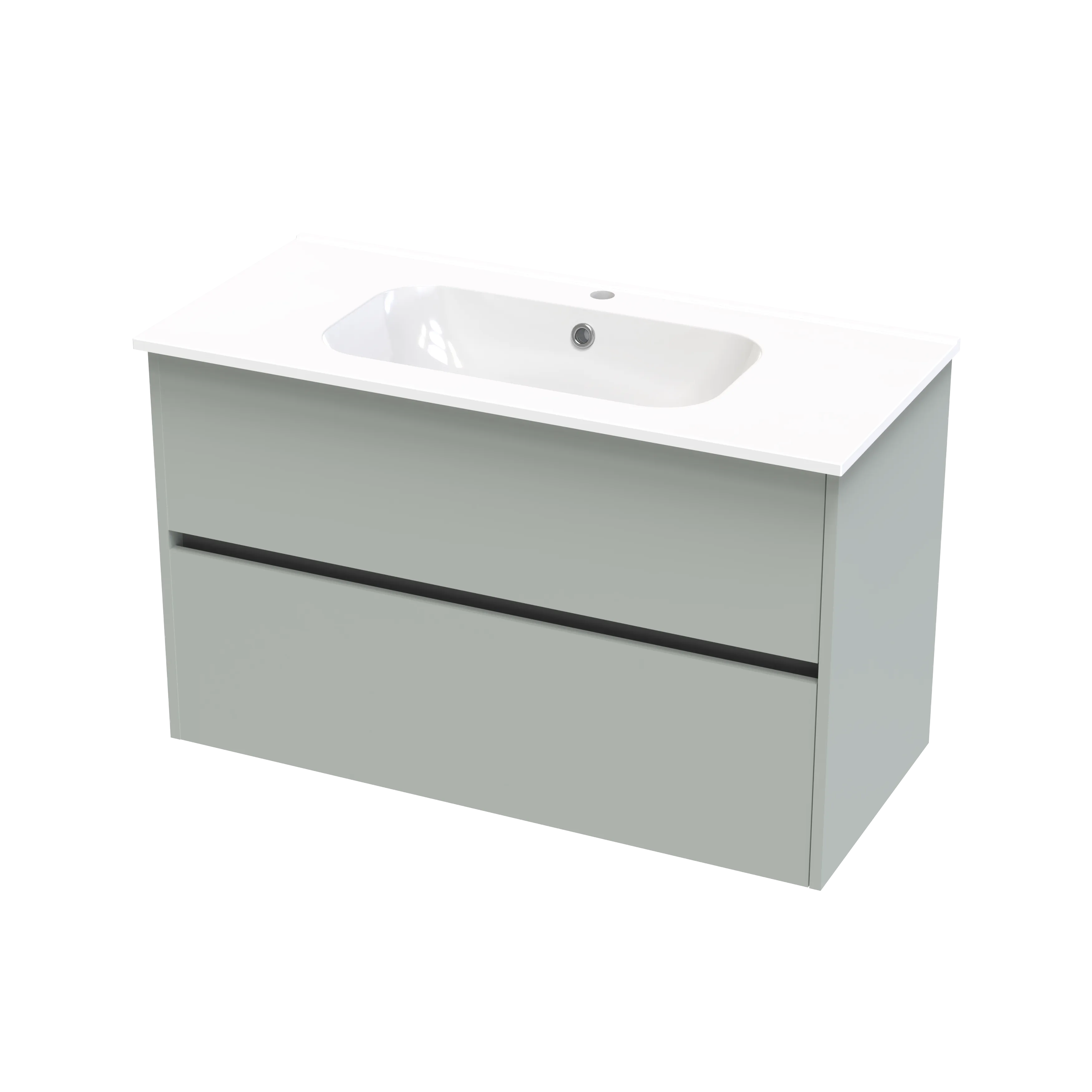 Nera Syrtari 1015 2 Drawer Wall Vanity