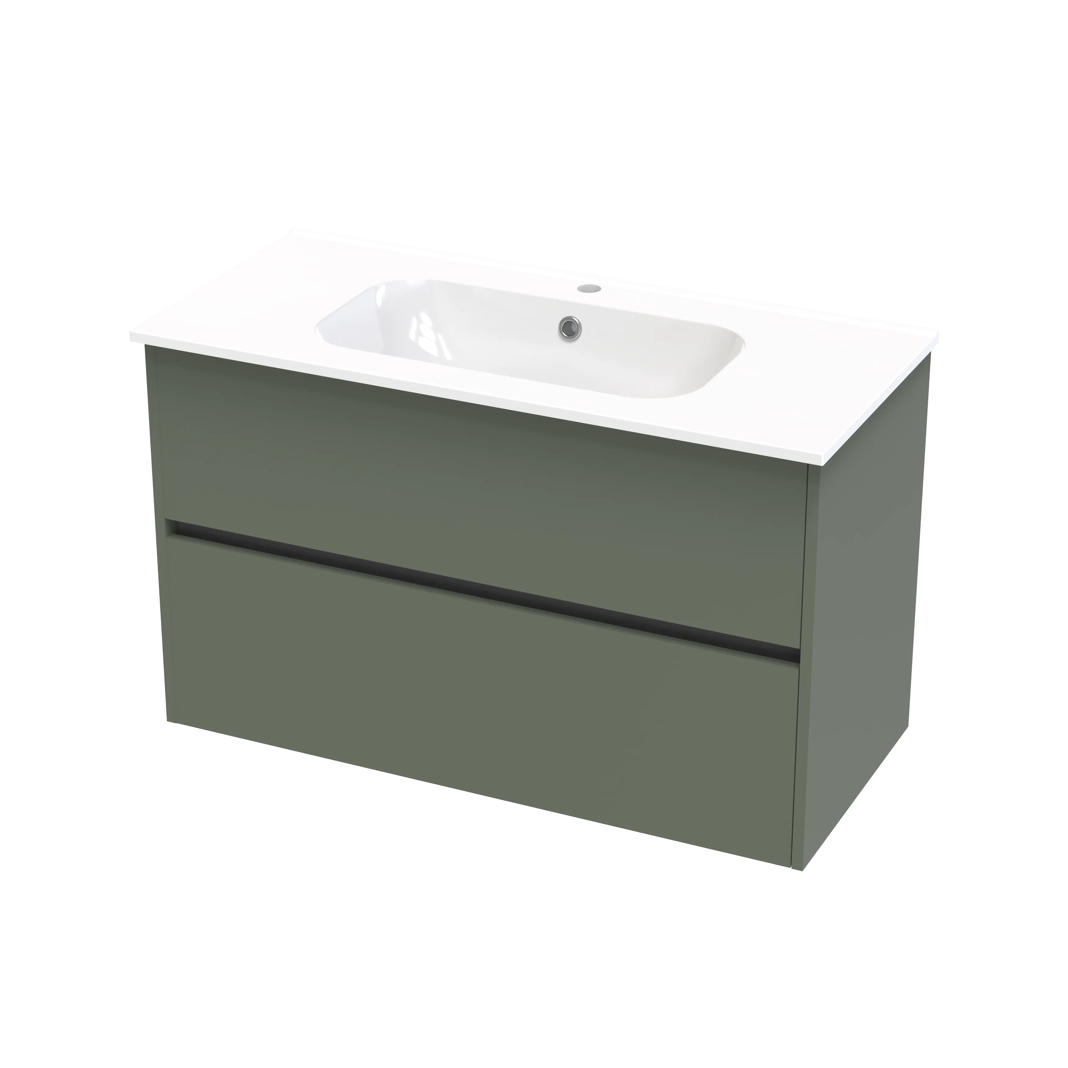 Nera Syrtari 1015 2 Drawer Wall Vanity