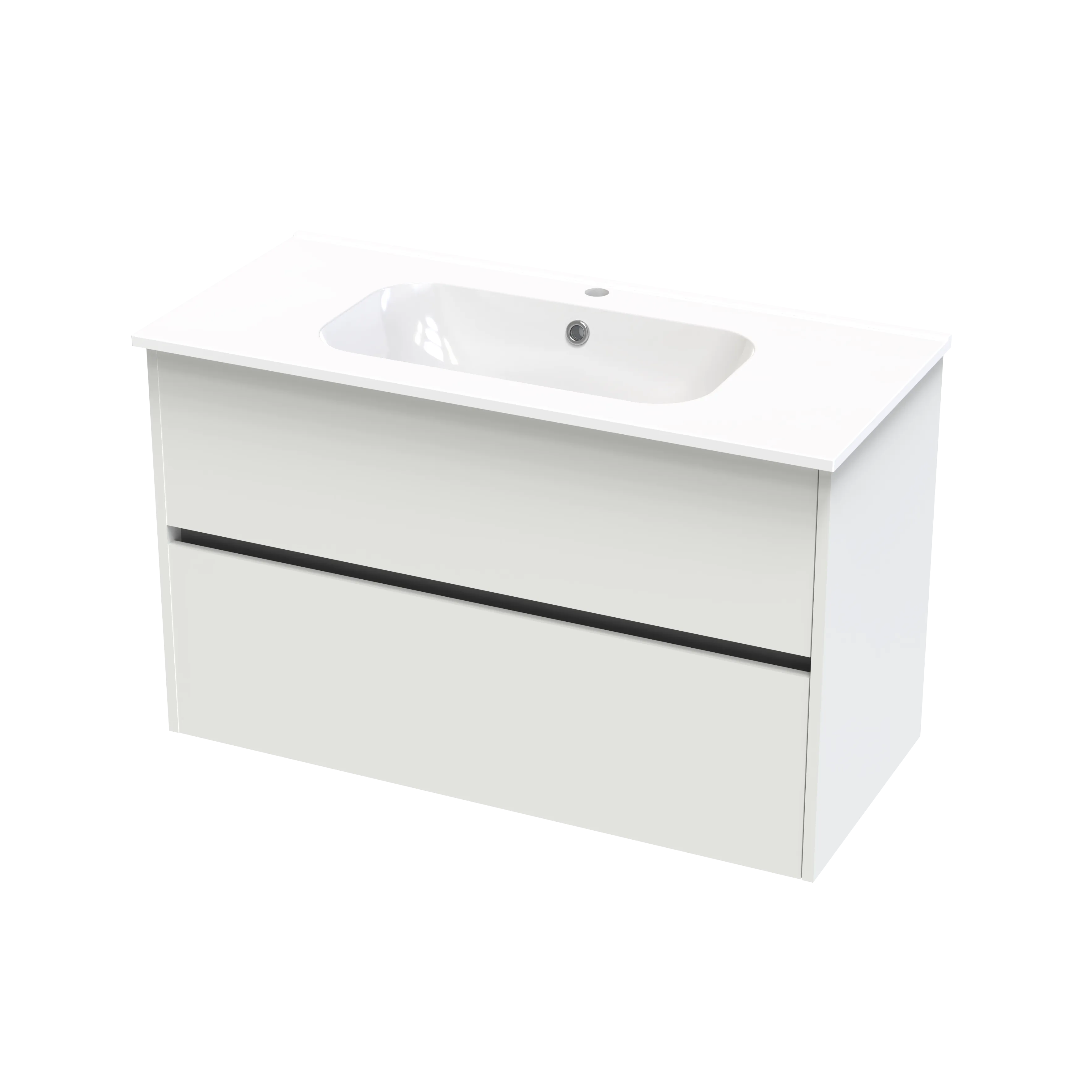 Nera Syrtari 1015 2 Drawer Wall Vanity