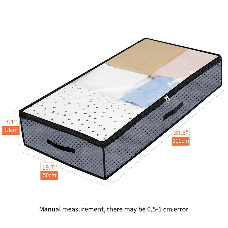 「❉New Year - 43% Off」Underbed PVC Breathable Storage Bag (39.5'' X 19.7'' X 7.1'')