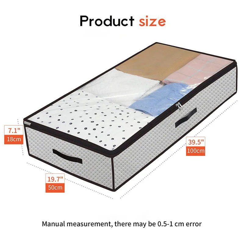 「❉New Year - 43% Off」Underbed PVC Breathable Storage Bag (39.5'' X 19.7'' X 7.1'')