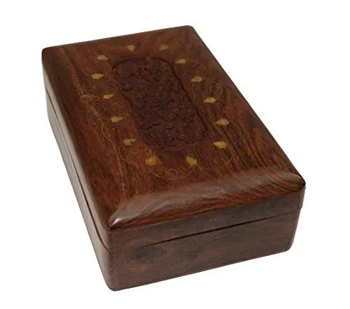 OM SHRI OM Handmade Decorative Jewelry Box Trinket Organizer Table from India