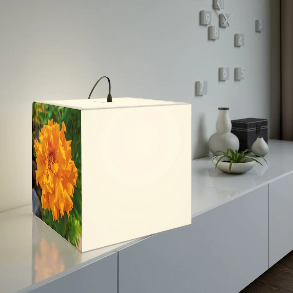 Orange Flower Personalized Lamp