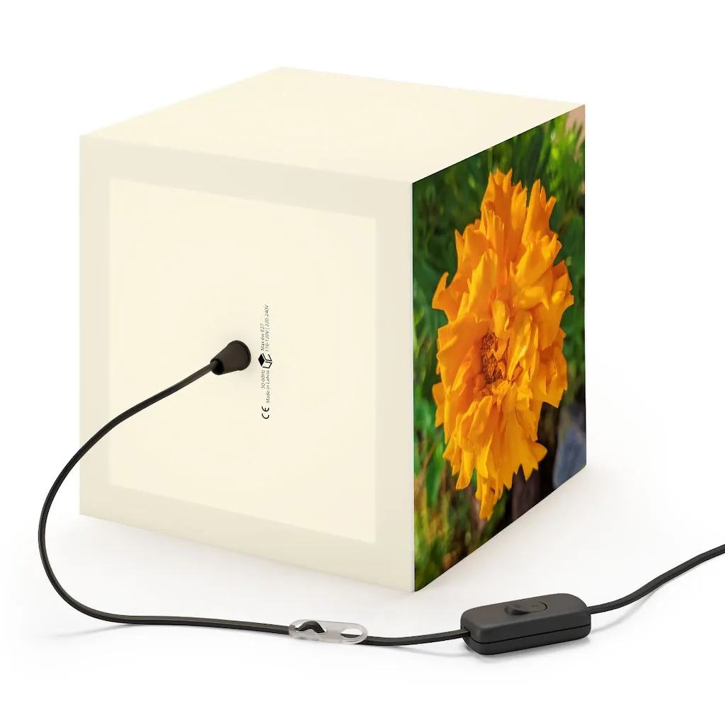 Orange Flower Personalized Lamp