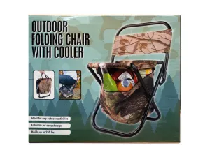 Outdoor Folding Chair with Cooler Bag: Case of 1