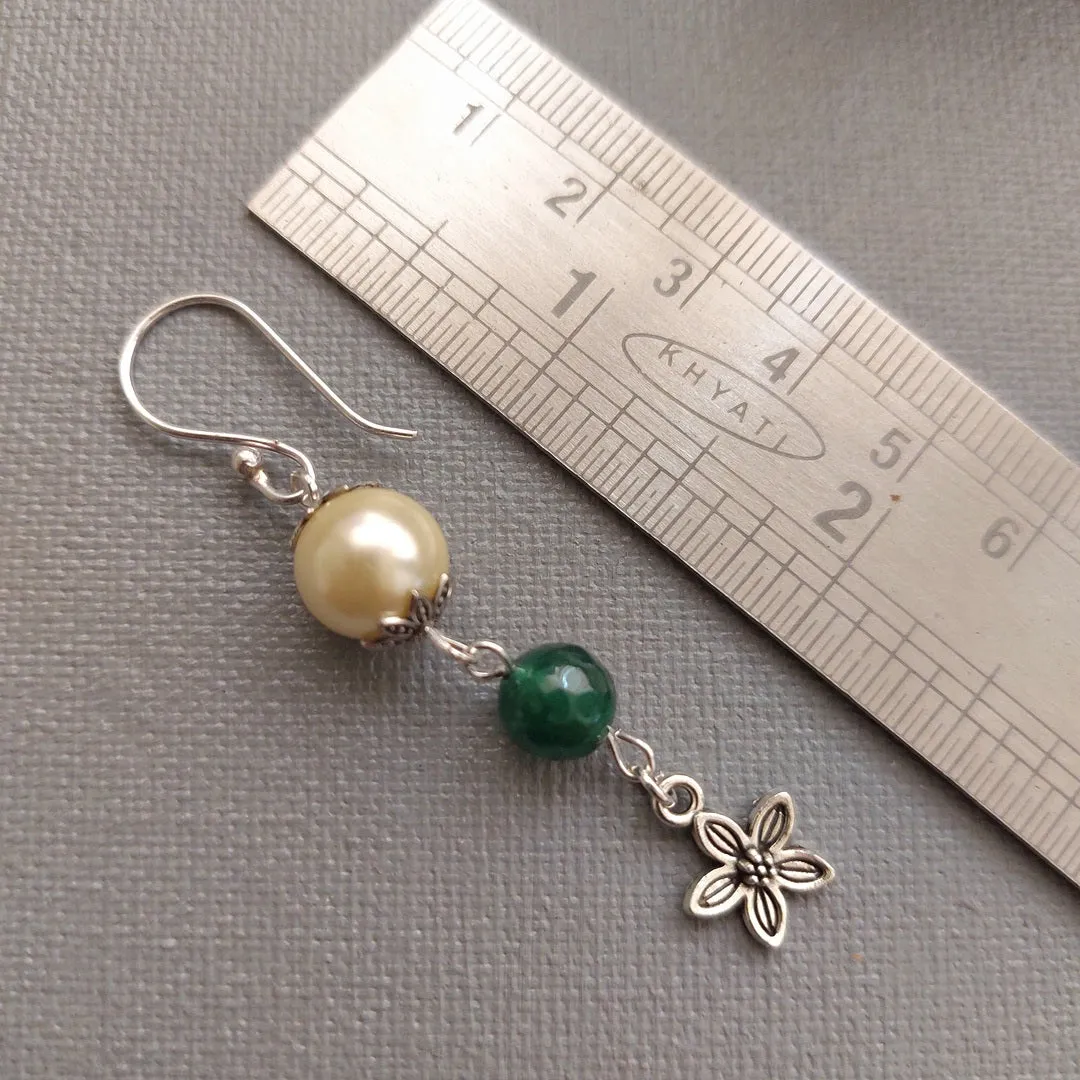 Pearly Green Agate Ear Drops