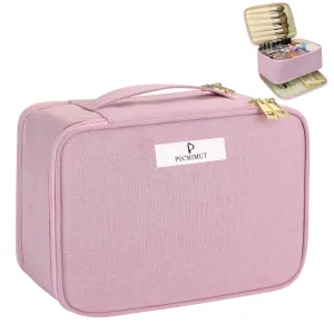 Pocmimut Double Oxford Square Makeup Bag