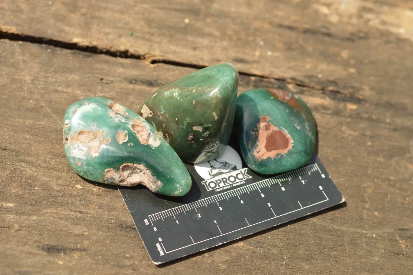 Polished Emerald Mtorolite Galet-Palm Stones x 20 From Mutorashanga, Zimbabwe