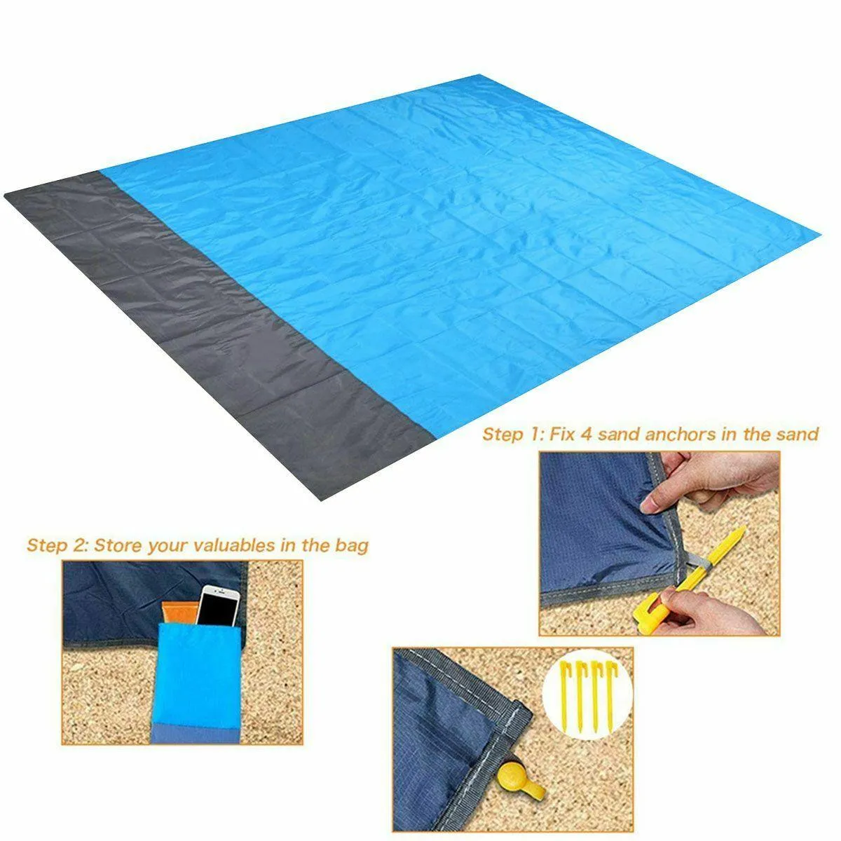 Portable Outdoor Pocket Beach Picnic Camping Mat