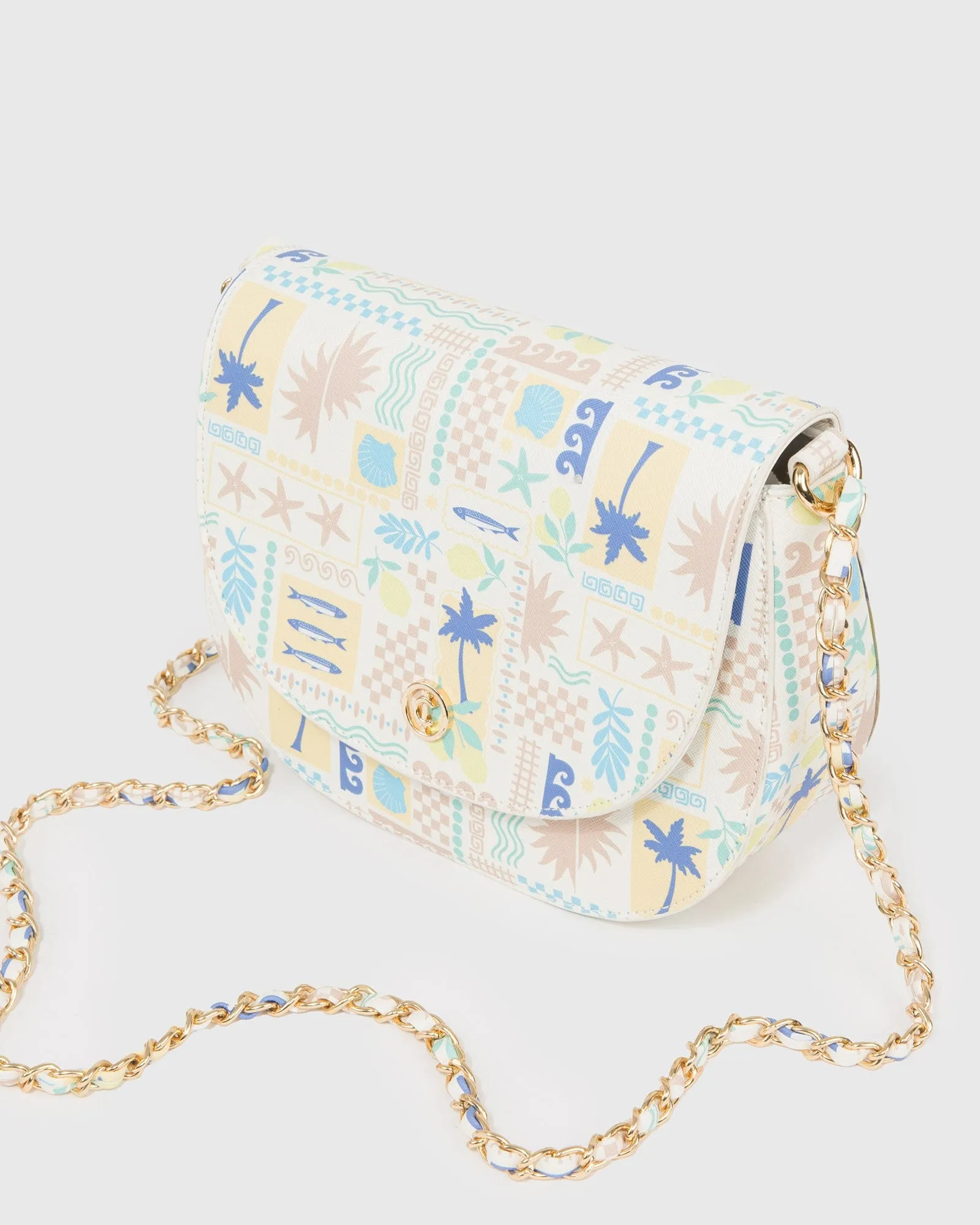 Print Sadie Saddle Bag