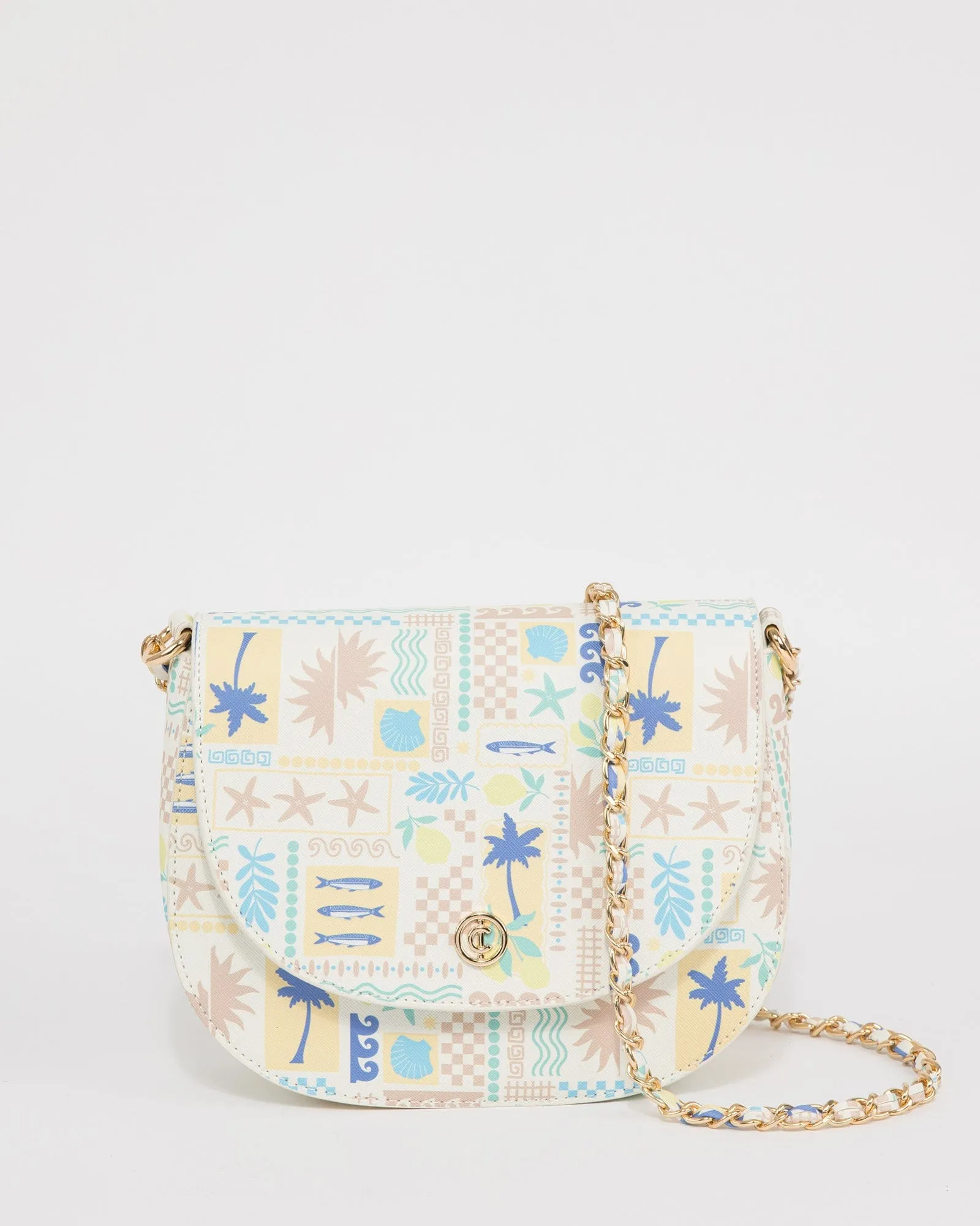 Print Sadie Saddle Bag