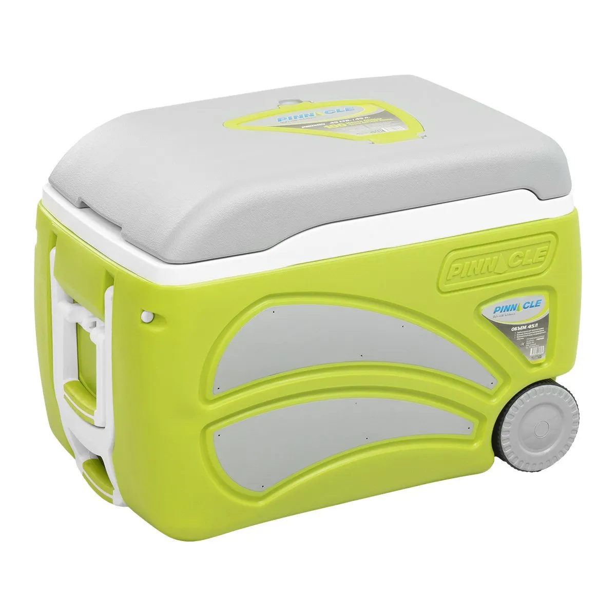 Proxon Spacious Wheeling Camping Ice Chest with a Side Handle, 47 qt