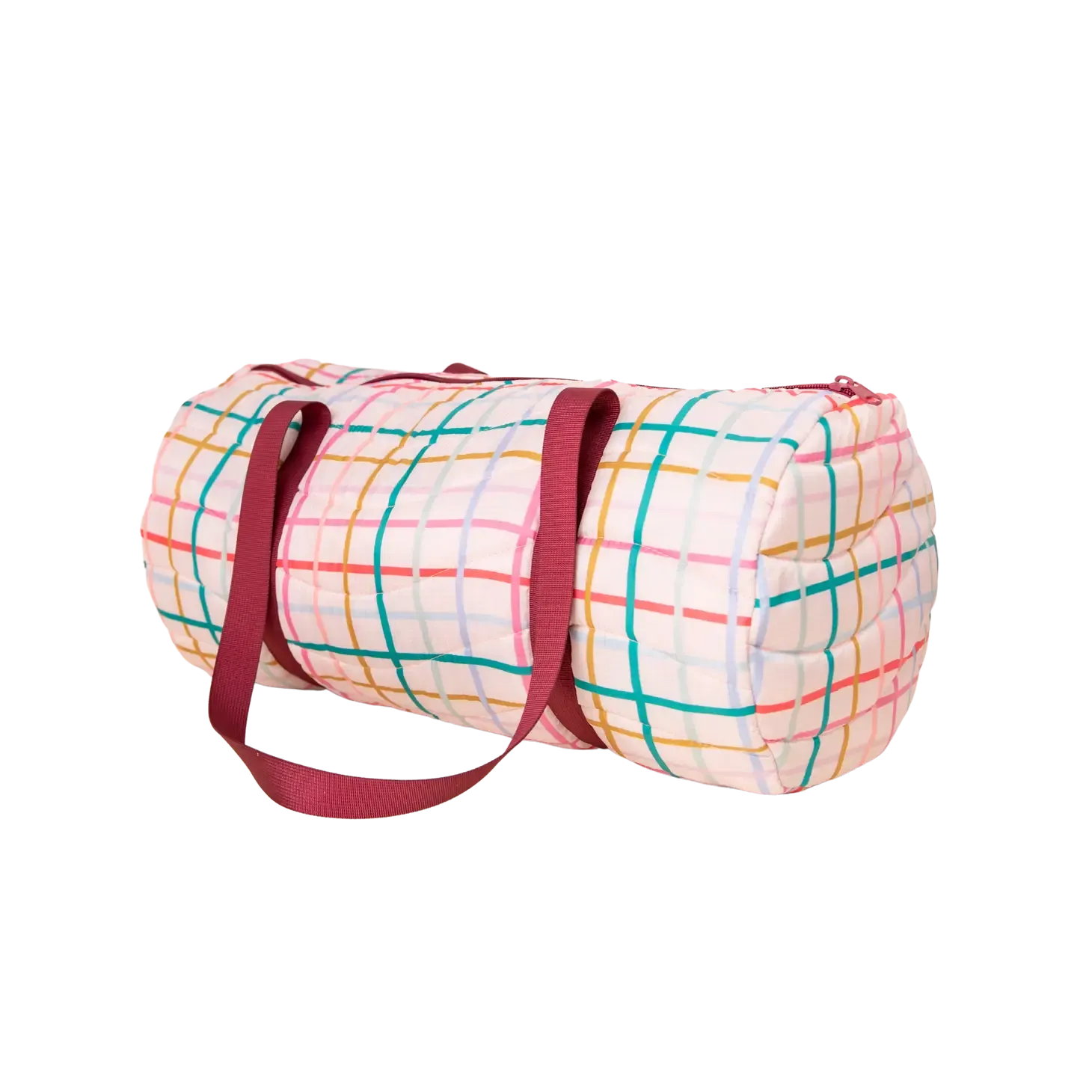 Puffy Duffel Bag | Pretty Plaid