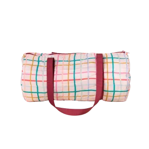 Puffy Duffel Bag | Pretty Plaid